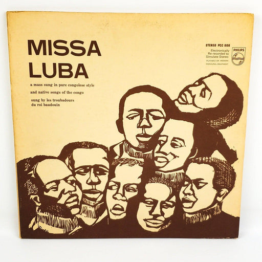 Les Troubadours Du Roi Baudouin Missa Luba Record 33 LP Philips 1963 Gatefold 1 1