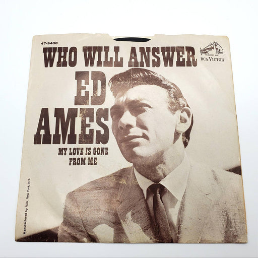 Ed Ames Who Will Answer? Single Record RCA Victor 1967 47-9400 2