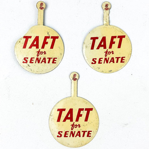 Bob Robert Taft Jr. Ohio Campaign Button Tab Pin Back Union Made IJWU Lot of 3 1