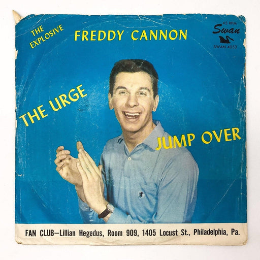 Freddy Cannon Jump Over / The Urge Record 45 RPM Single 4053 Swan Records 1960 1