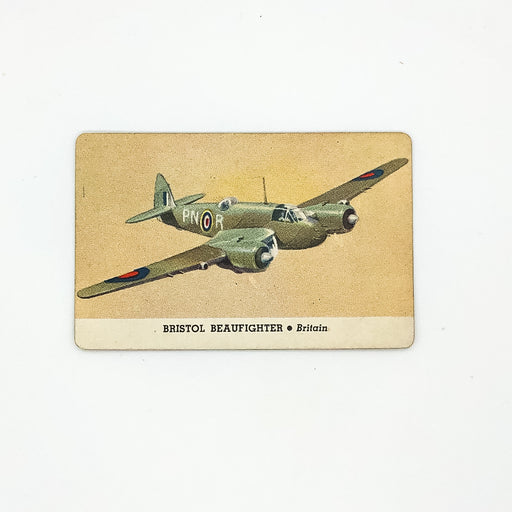 Card-O Chewing Gum Airplane Cards Bristol Beaufighter Series D Britain WW2 2