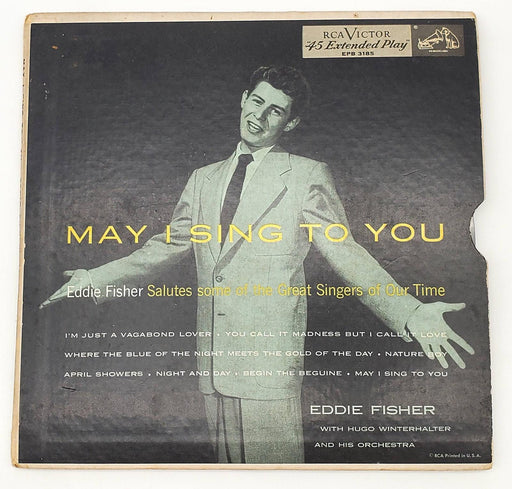 Eddie Fisher May I Sing To You 45 RPM Double EP Record RCA 1953 EPB 3185 Copy 2 1