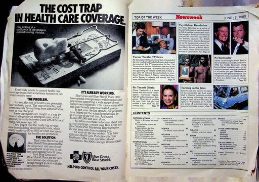 Newsweek Magazine June 16 1980 Ted Turner Starts Cable News Network CNN 24 Hour 2