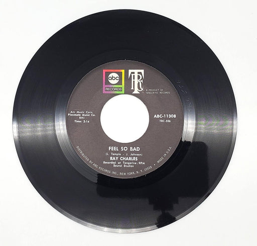 Ray Charles Feel So Bad Single 45 RPM Record ABC Records 1971 ABC-11308 1