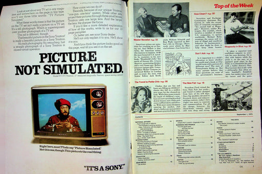 Newsweek Magazine Sep 1 1975 Writer Saul Bellow Interview Children Petite Chic 2