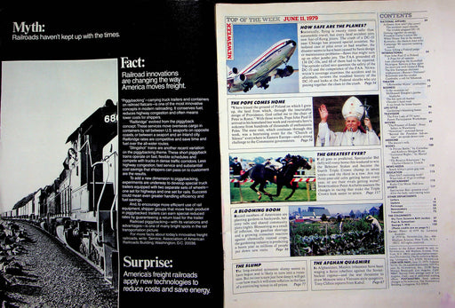Newsweek Magazine June 11 1979 DC 10 Airplane Groundings Spectacular Bid Belmont 2