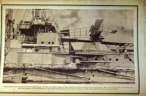 1915 Pittsburg Leader Weekly War Pictorial Newspaper January British Naval Plane 2