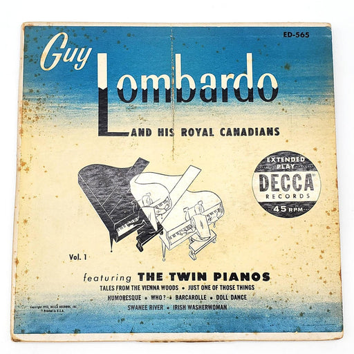 Guy Lombardo And His Royal Canadians Twin Pianos Vol. 1 45 RPM EP Record 1