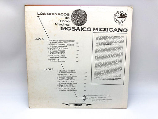 Los Chinacos De Tono Medina Mosaico Mexicano Record 33 RPM LP CP 611 Cupido 2