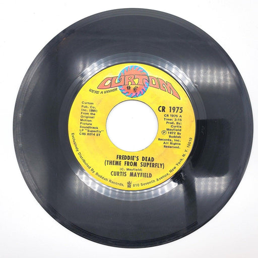 Curtis Mayfield Freddie's Dead 45 RPM Single Record Curtom 1972 CR 1975 1