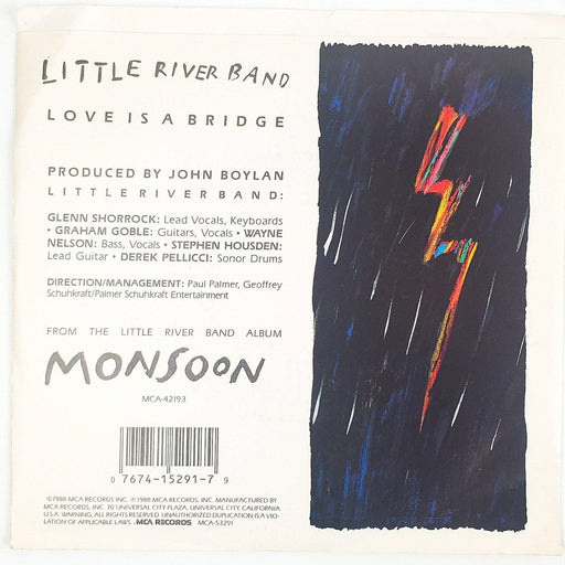 Little River Band Love Is A Bridge Record 45 RPM Single MCA Records 1988 Promo 2