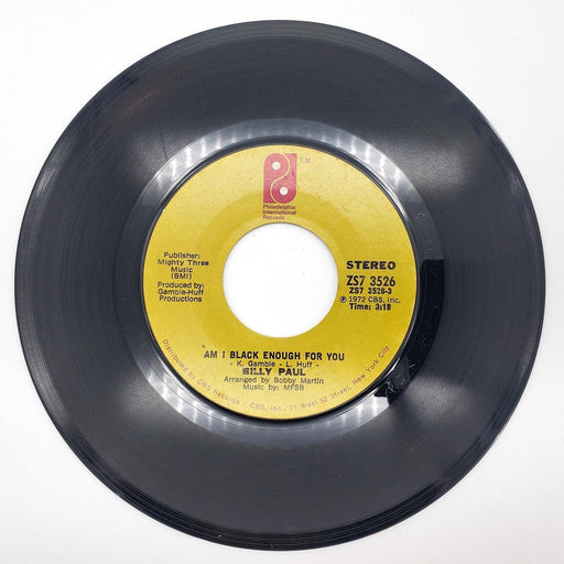 Billy Paul Am I Black Enough For You 45 RPM Single Record Philadelphia 1972 2