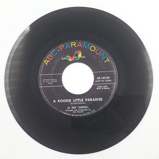 Jo Ann Campbell A Kookie Little Paradise 45 RPM Single Record ABC-Paramount 1960 1