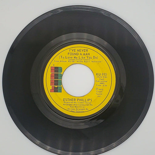 Esther Phillips I've Never Found A Man Record 45 RPM Single KU-910 Kudu 1972 2