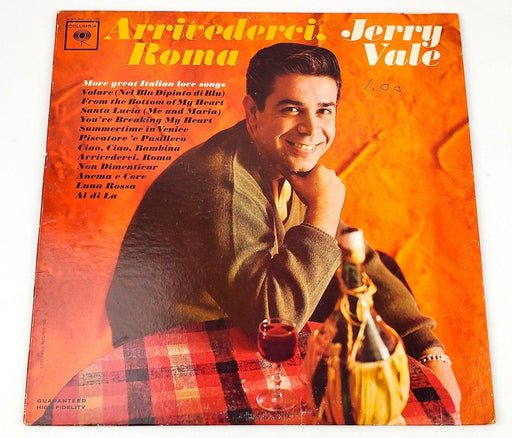 Jerry Vale Arrivederci, Roma Record LP CL 1955 Columbia 1963 1
