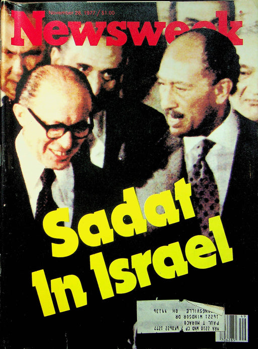Newsweek Magazine Nov 28 1977 Sadat in Israel First National Womens Conference 1