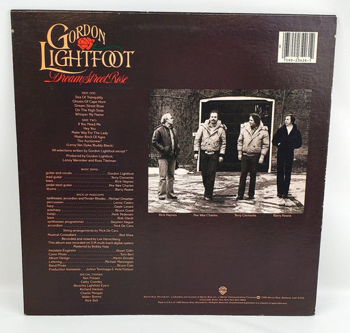Gordon Lightfoot Dream Street Rose Record 33 RPM LP HS 3426 Warner Bros 1980 2
