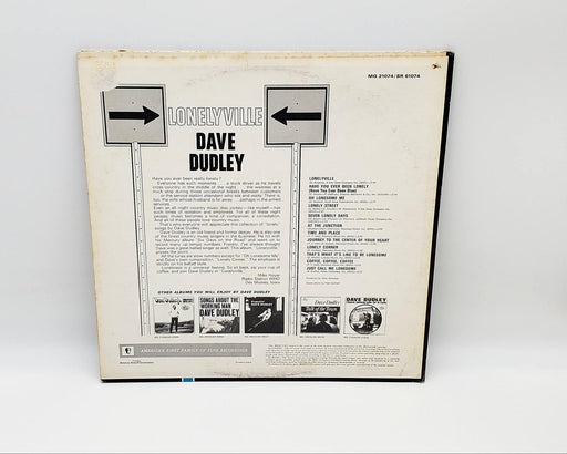Dave Dudley Lonelyville LP Record Mercury 1966 MG 21074 2
