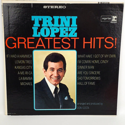 Trini Lopez Greatest Hits! Record 33 RPM LP 6226 Reprise 1966 1