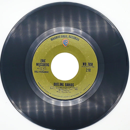 Eric Weissberg Dueling Banjos Record 45 RPM Single WB 7659 Warner Bros. 1972 1