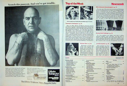 Newsweek Magazine Sep 8 1975 NSA National Security Agency Eavesdrops Americans 2