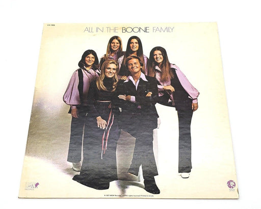 The Pat Boone Family All in the Boone Family 33 RPM LP Record MGM Records 1972 1