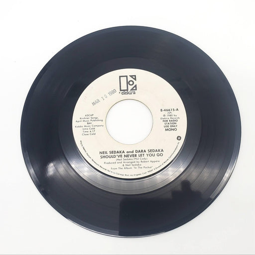 Neil Sedaka Should've Never Let You Go Single Record Elektra Records 1980 PROMO 1