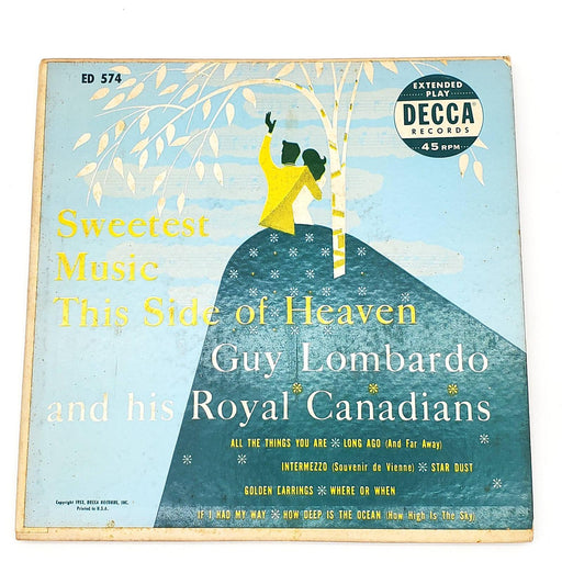 Guy Lombardo Sweetest Music This Side Of Heaven 45 RPM 2x EP Record 1953 ED-574 1