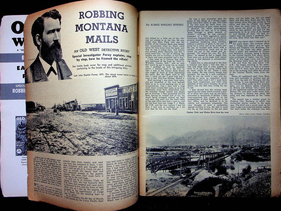 Old West Magazine Winter 1965 Robbing Montana Mails Maximilians Gold Apache Kid 3