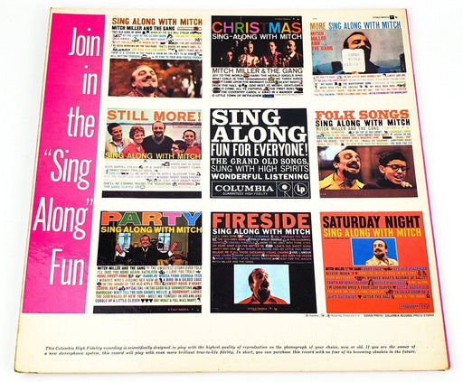 Mitch Miller Sentimental Sing Along With Mitch Record LP Columbia 1960 Gatefold 2