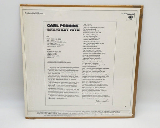 Carl Perkins Carl Perkins' Greatest Hits 33 RPM LP Record Columbia 1969 CS 9833 2