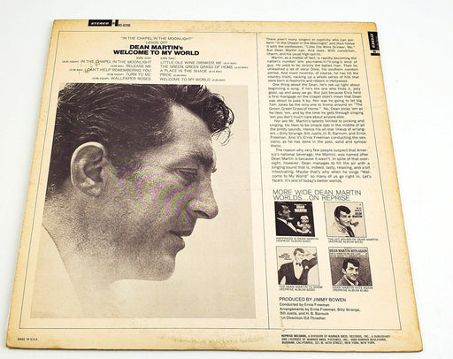 Dean Martin Welcome To My World 33 RPM LP Record Reprise 1967 2