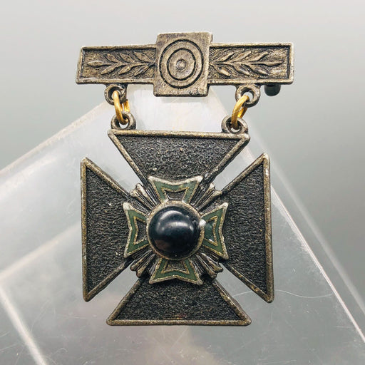 Vintage Iron Cross Lapel Pin Pinback Maltese Teutonic With Bar 1