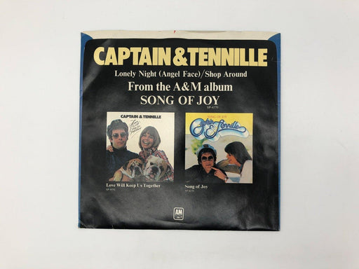 Captain & Tennille Lonely Night Angel Face Record 45 Single 8600-S A&M 1976 2
