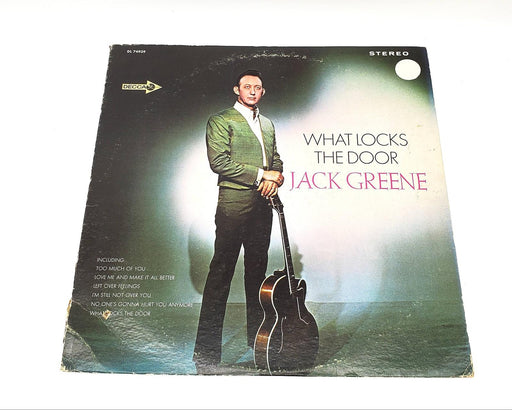 Jack Greene What Locks The Door LP Record Decca 1967 DL 74939 1