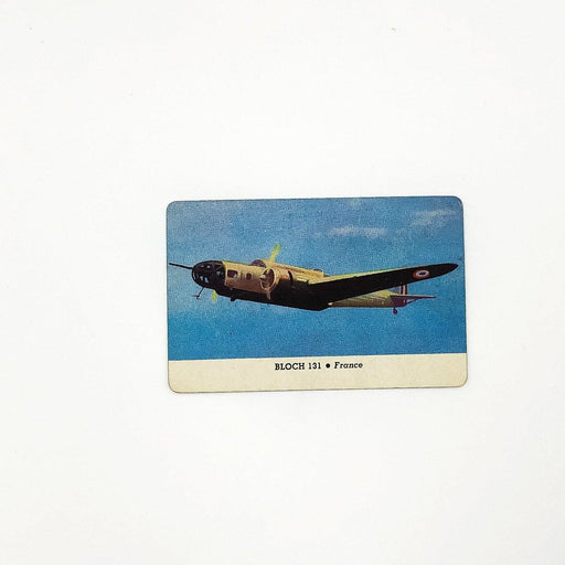 1940s Leaf Card-O Aeroplanes Card Bloch 131 Fighter Series C France WW2 FADED 2