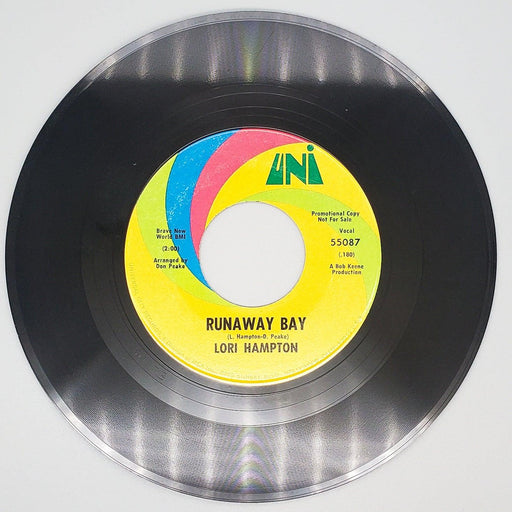 Lori Hampton Runaway Bay Record 45 RPM Single 55087 Uni 1968 Promo 2