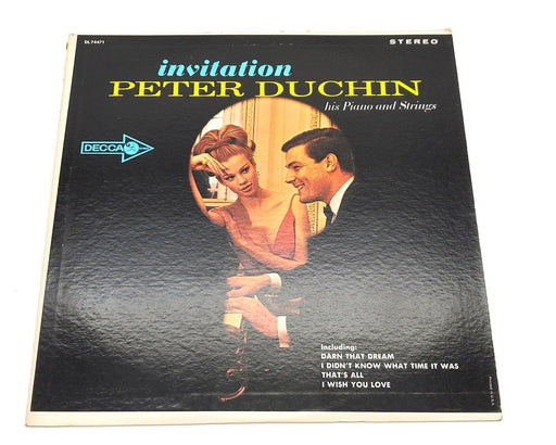 Peter Duchin, His Piano And Strings Invitation 33 RPM LP Record Decca DL 74471 1