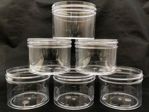 8 oz Clear Plastic Jars Wide Mouth Container NO Caps Case of 287 Taral #8-89-CPS 2