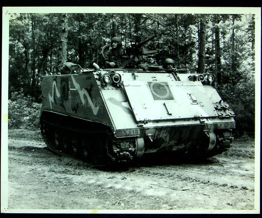 US Army M113 Armored Personnel Carrier Photograph 8x10 A Company 3-10 Armor 1978 1
