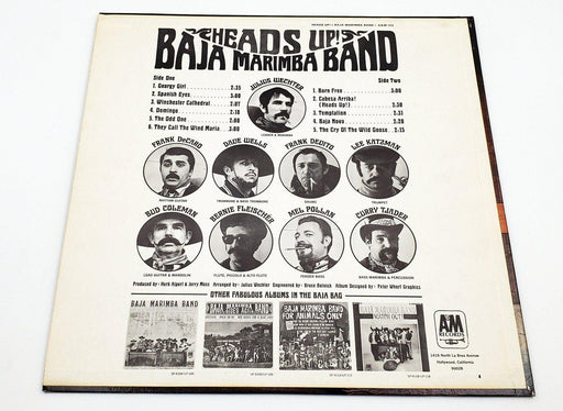 Baja Marimba Band Heads Up! 33 RPM LP Record A&M 1967 2