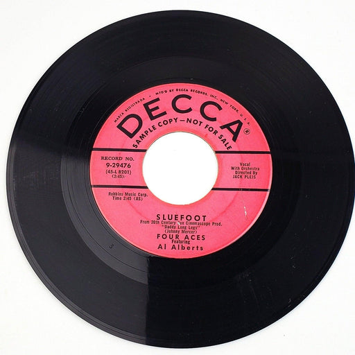 Four Aces Sluefoot / Heart 45 RPM Single Record Decca 1955 1