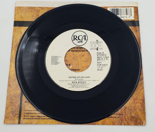 Rick Astley Giving Up On Love 45 RPM Single Record RCA 1988 Promo 8872-7-R 2
