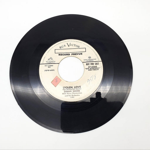 Dinah Shore Stolen Love Single Record RCA Victor 1955 47-6360 PROMO 1