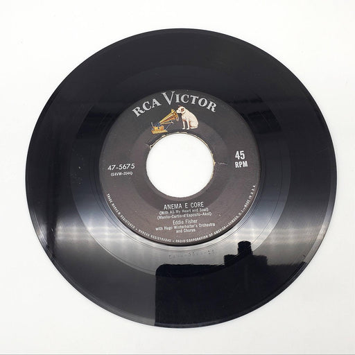 Eddie Fisher A Girl, A Girl / Anema E Core Single Record RCA Victor 1954 47-5675 2