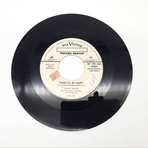 Dinah Shore The Stow-A-Way Single Record RCA Victor 1954 47-6010 PROMO 2
