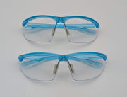 3M Refine 201 Safety Glasses Anti-Fog Impact Resist Teal Frame 11735 Pack of 2 1