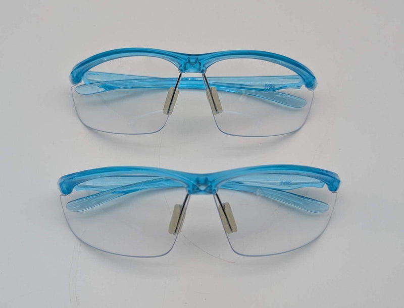 3M Refine 201 Safety Glasses Anti-Fog Impact Resist Teal Frame 11735 Pack of 2 1
