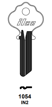 10x Ilco 1054 Key Blanks Atlas Ansonia / Ilco IN2 Nickel Plated 5 Wafer NOS