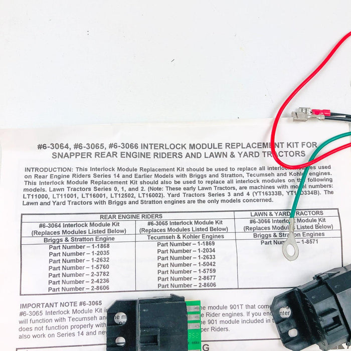 Snapper 63066 Module Kit 0901T BH1 Riding Tractor OEM NOS Replaced by 7063066YP 2